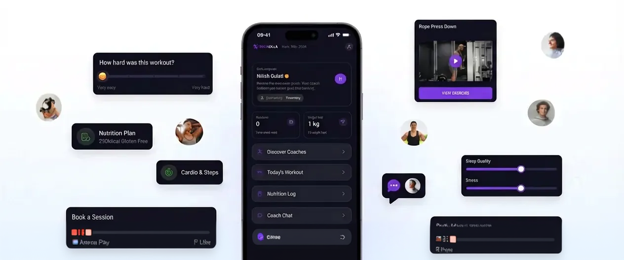 TrainZilla Client App Features